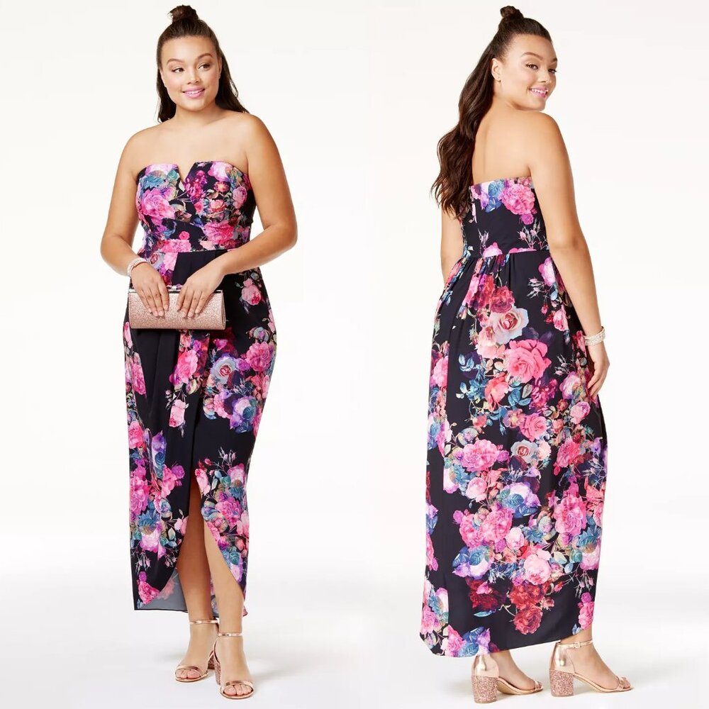 City Chic Romantic Rose Maxi Dress - Size 20W